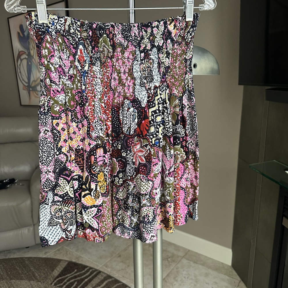 LOF Multicolor A-Line Skirt